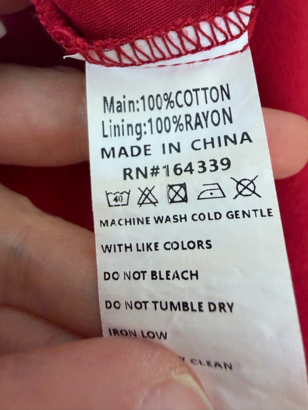 Petal & Pup - Red Square Neck Button-Front Maxi Dress Size S - Picture 6 of 6